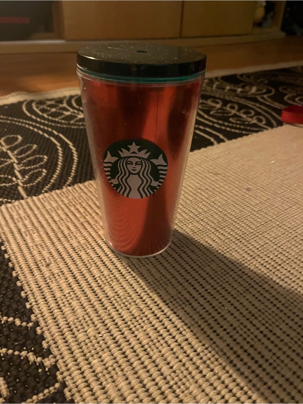 Starbucks red and green tumbler 2020 *Missing Straw* New condition 16 oz